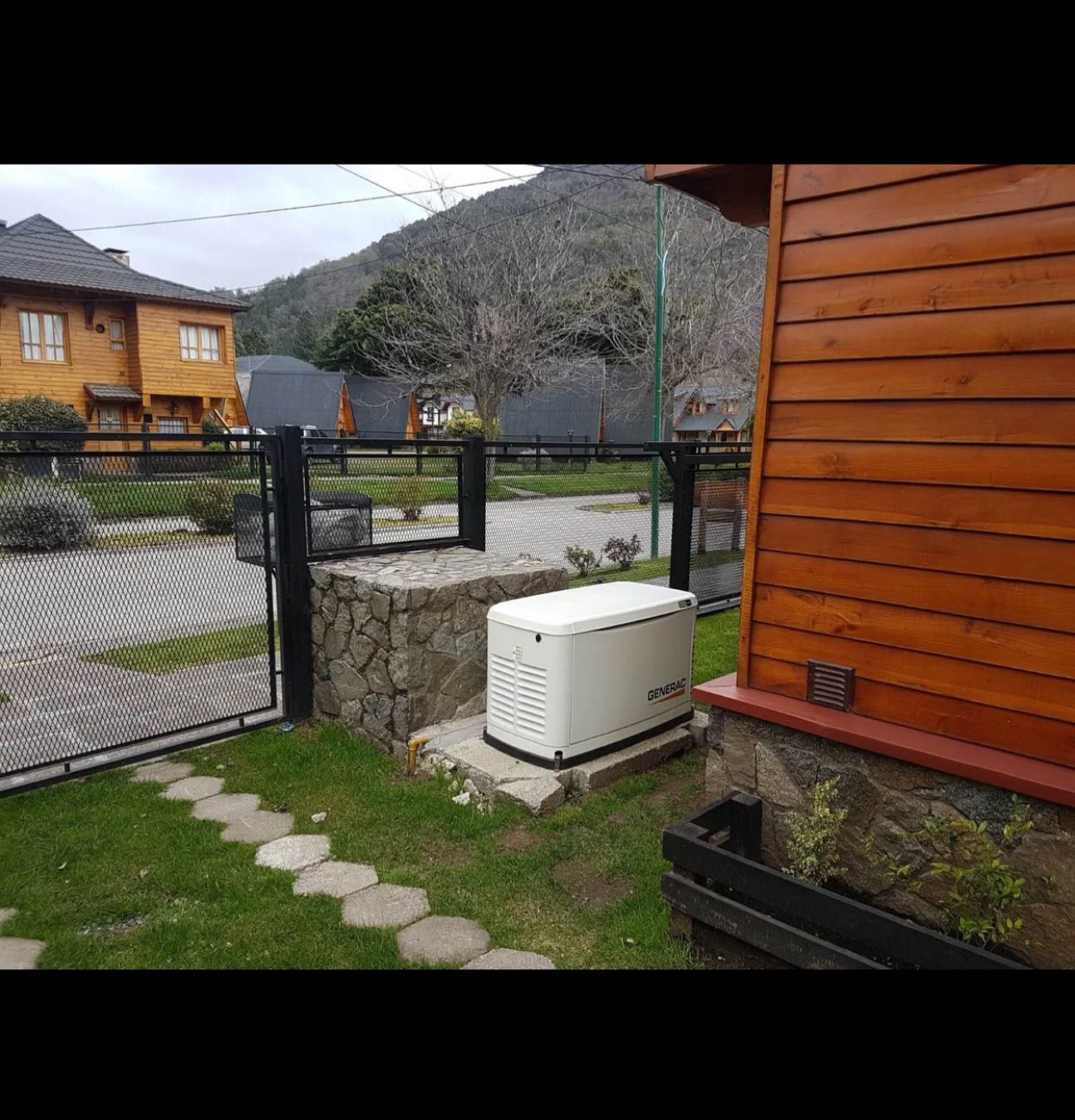 Generador en cabana de montana